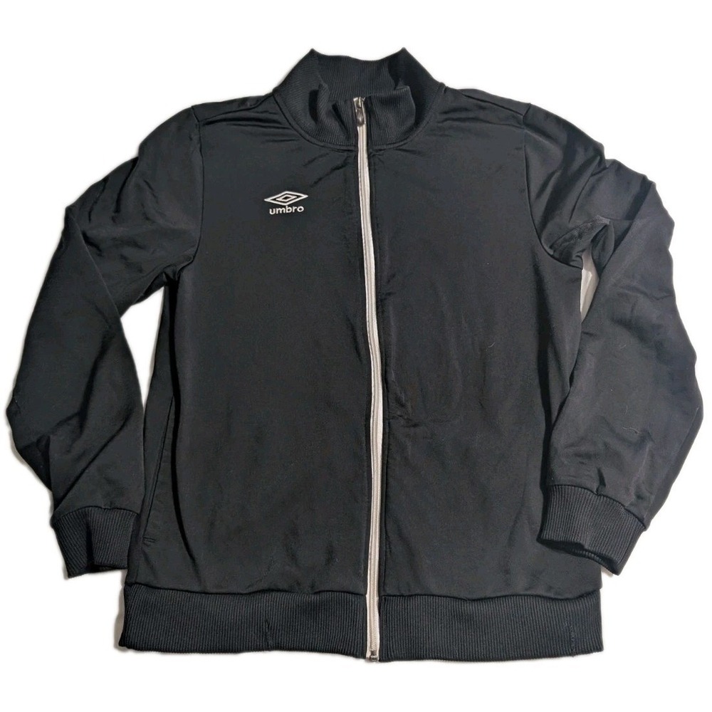 Umbro Premier Full Zip Track Jacket Men's XL Black Soccer Warm Up Retro‎ Logo
